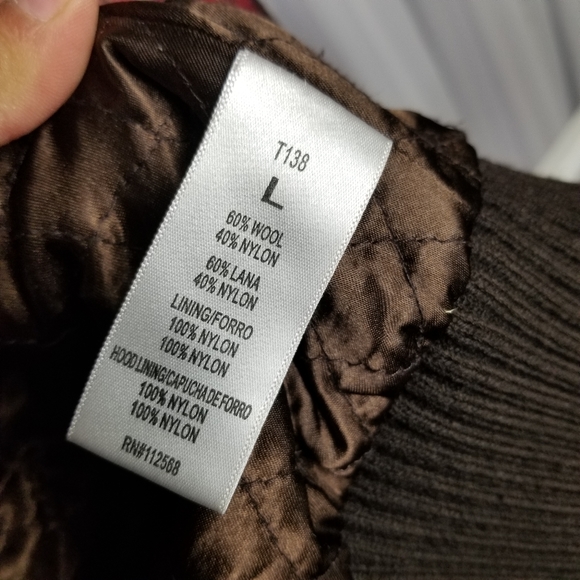 Puff Vest Plaid Womans Miss Me hooded - Picture 5 of 5